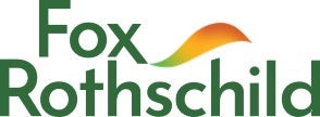 The Fox Rothschild company logo on a white background. 
