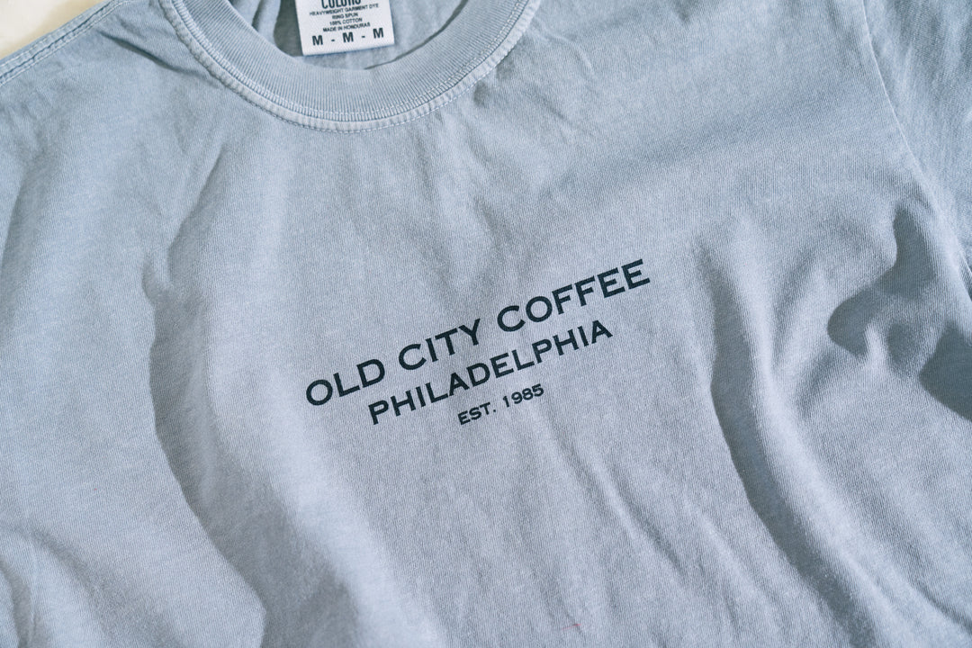 Gray t-shirt with &