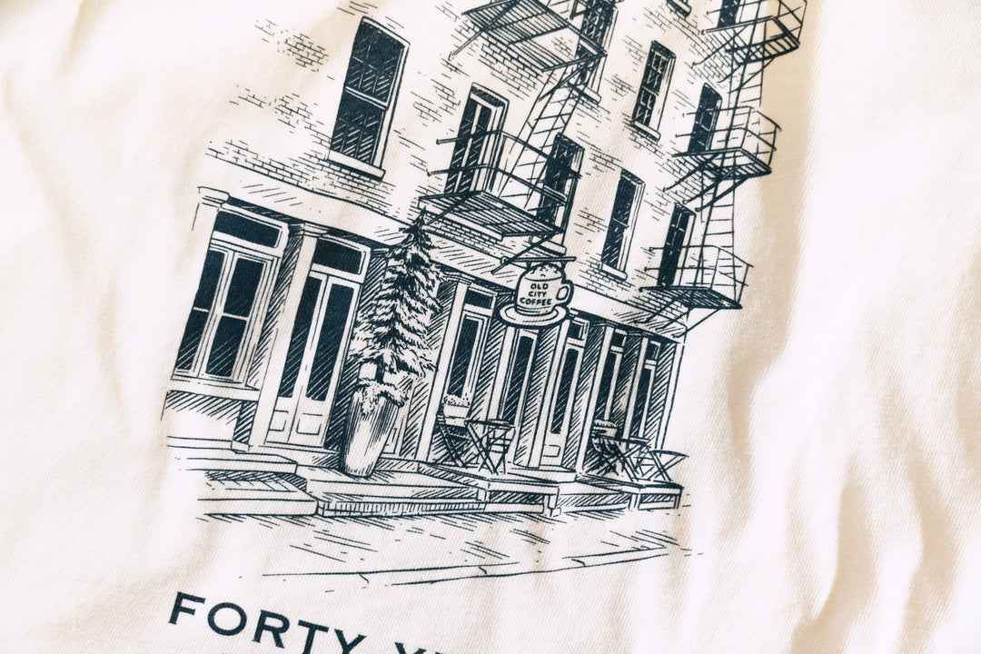 Detail of the back print&