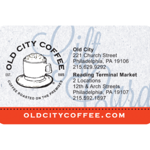 Old City Coffee gift card