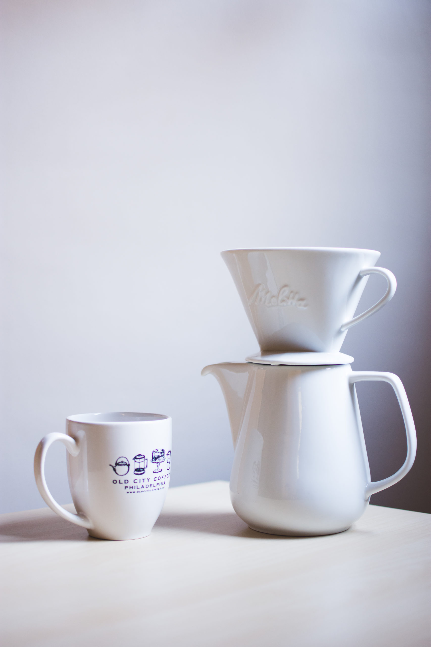 Porcelain 6 Cup Pour Over Coffee Maker